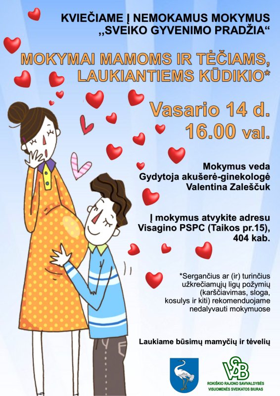Mokymai mamoms ir tėčiams, laukiantiems kūdikio