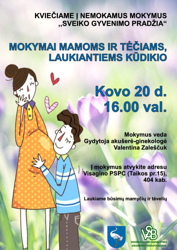 Mokymai mamoms ir tėčiams, laukiantiems kūdikio