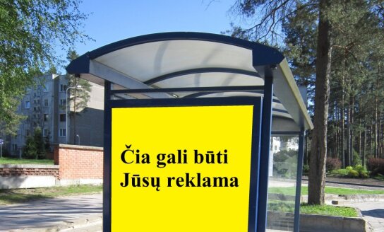 Informuojame apie galimybę iškabinti politinę reklamą Visagino transporto laukimo paviljonuose