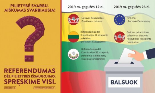 Rinkėjų dėmesiui: svarbiausia informacija apie 2019 m. gegužės 12–ąją