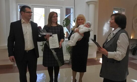 Pasveikintas pirmasis 2019 metais gimęs visaginietis