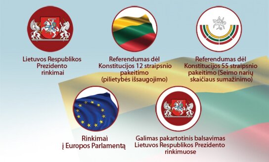 Gegužės 6-ąją prasideda išankstinis balsavimas rinkimuose bei referendumuose