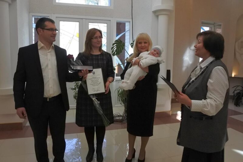 Pasveikintas pirmasis 2019 metais gimęs visaginietis