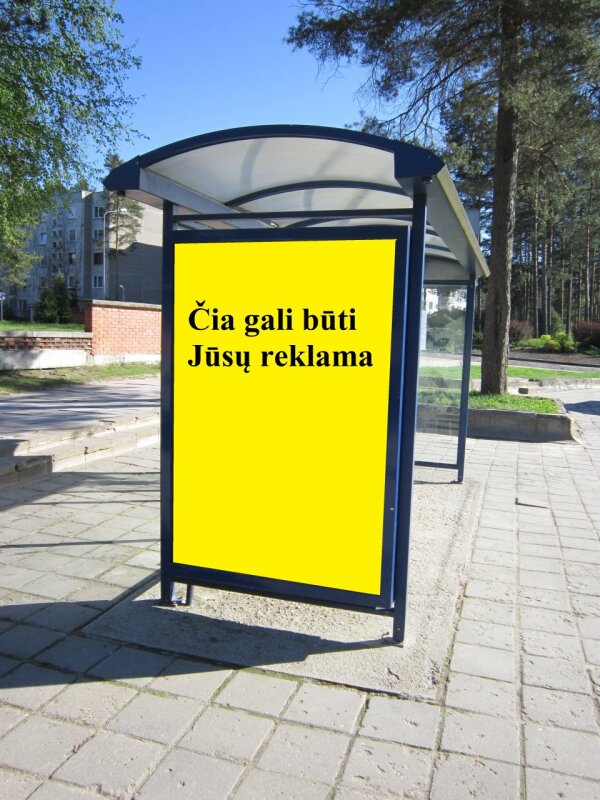 Informuojame apie galimybę iškabinti politinę reklamą Visagino transporto laukimo paviljonuose