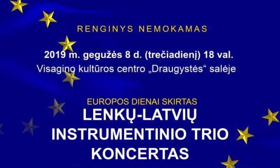Kviečiame į Europos dienai skirtą gyvos muzikos koncertą 