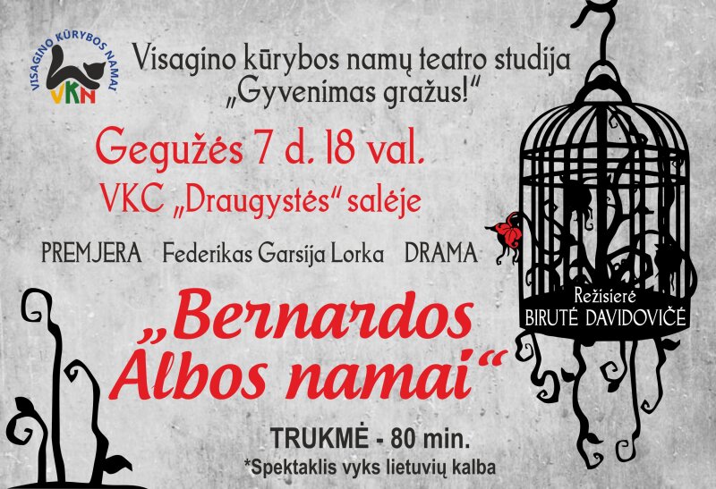 Kviečiame į spektaklį „Bernardos Albos namai“