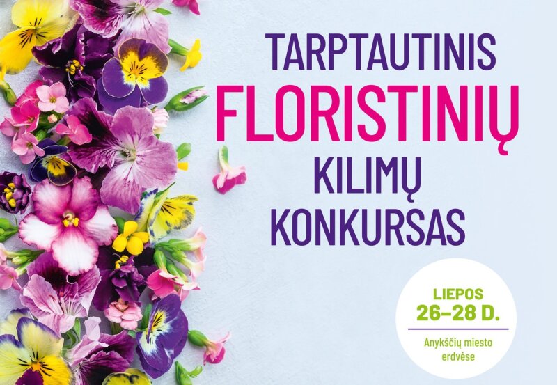 Kviečiame registruotis į tarptautinį floristinių kilimų konkursą „Anykščiai. Čia žmonės kuria“