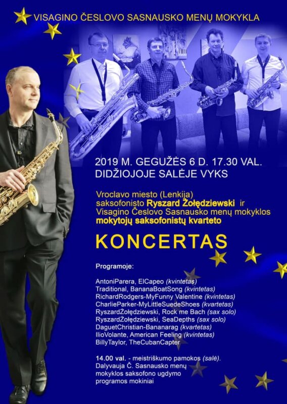 Kviečiame į saksofonistų koncertą
