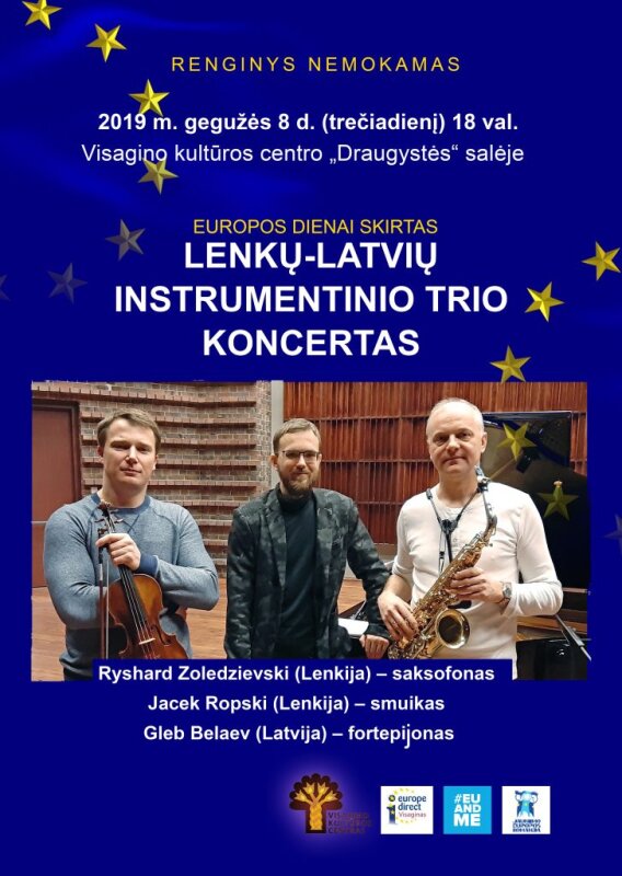 Kviečiame į Europos dienai skirtą gyvos muzikos koncertą 