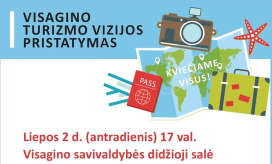Kviečiame į Visagino miesto turizmo vizijos pristatymą