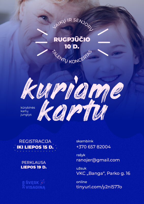 Kviečiame dalyvauti talentų koncerte