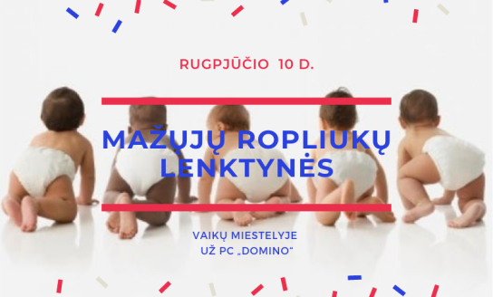 Pradedame registraciją į rugpjūčio 10 d. paspirtukų, ropliukų ir bėgliukų varžybas 