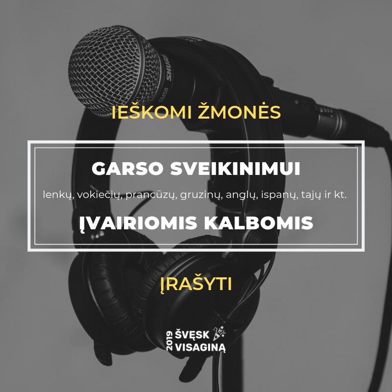 Ieškome žmonių trumpam audio sveikinimui Visagino gimtadienio proga įrašyti!