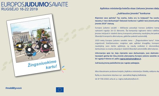 Tvariausiai vykti į darbą kviečiančiai įmonei – Aplinkos ministerijos apdovanojimas