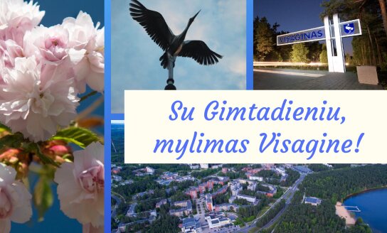 Su Gimtadieniu, mylimas Visagine!