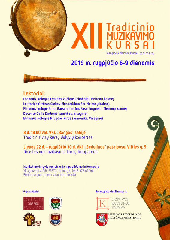 Tradicinio muzikavimo kursai Visagine ir Meironyse, Ignalinos r.