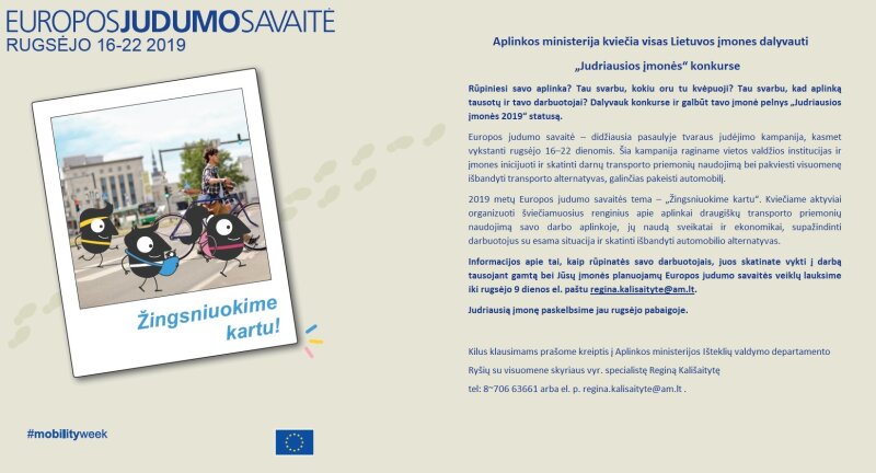 Tvariausiai vykti į darbą kviečiančiai įmonei – Aplinkos ministerijos apdovanojimas