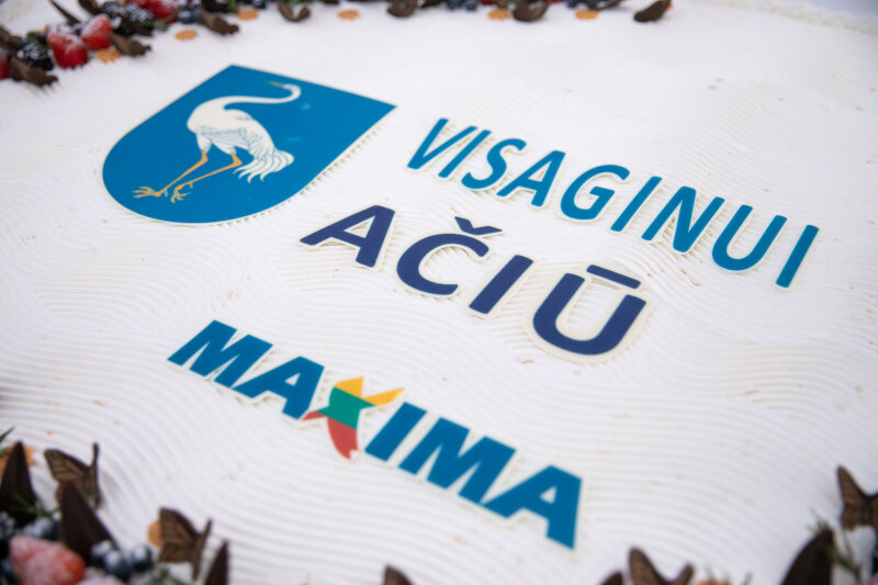 Visagine – „Maximos" „Ačiū" miestui ir įspūdingos lauktuvės