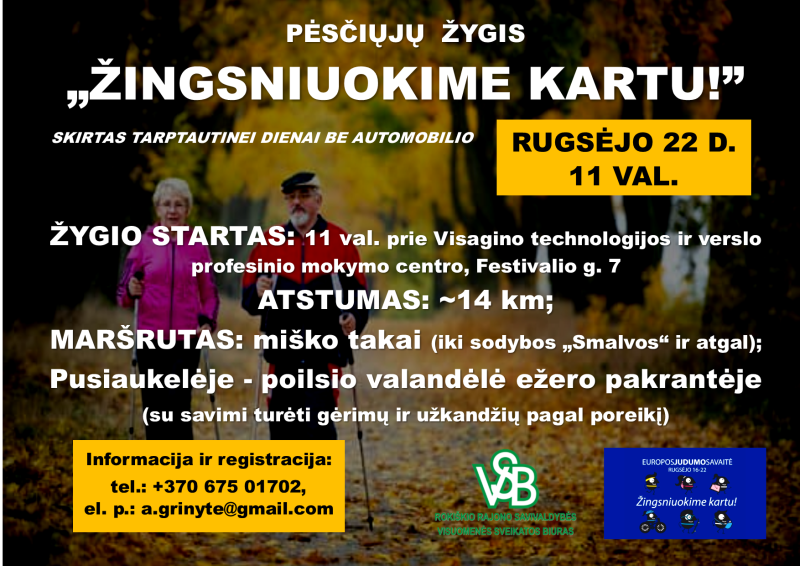Žingsniuokime kartu!