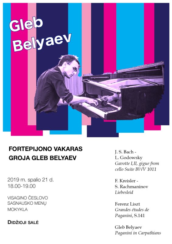 Fortepijono vakaras su Glebu Belyaevu