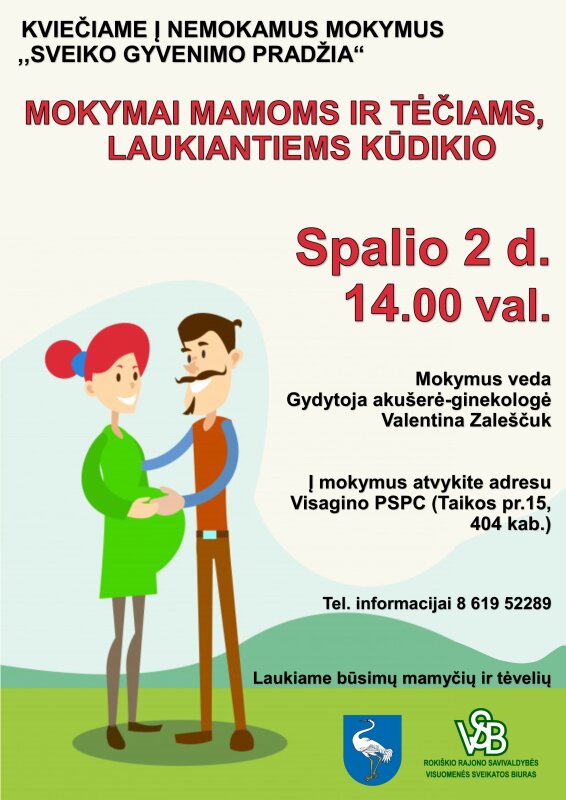 Mokymai mamoms ir tėčiams, laukiantiems kūdikio