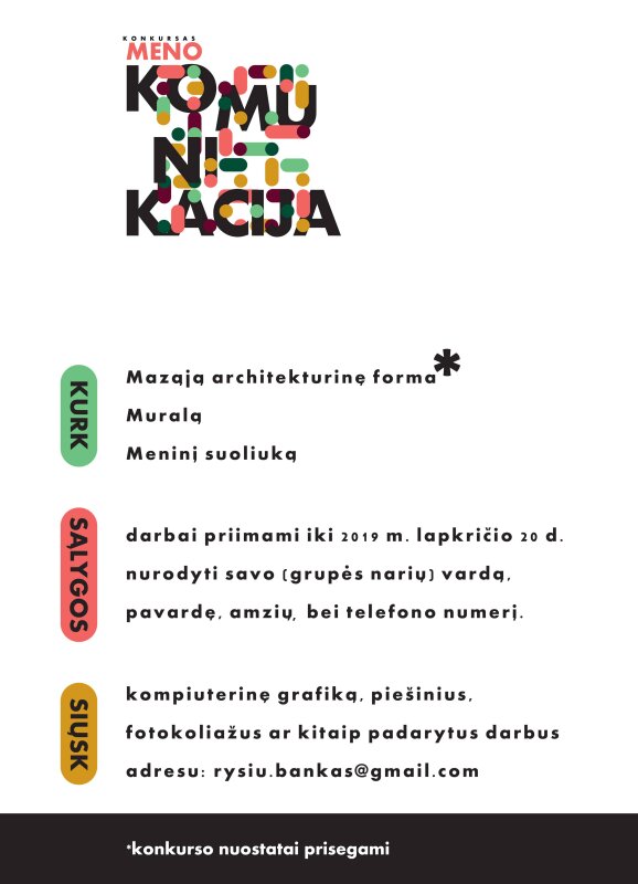 Iniciatyvų konkursas „Meno komunikacija“ visaginiečiams ir svečiams