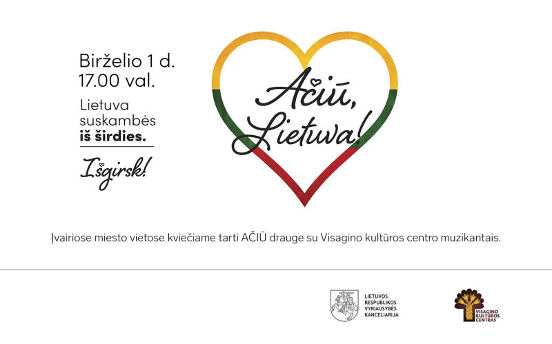 Prie akcijos „Ačiū, Lietuva“ jungiasi ir Visaginas