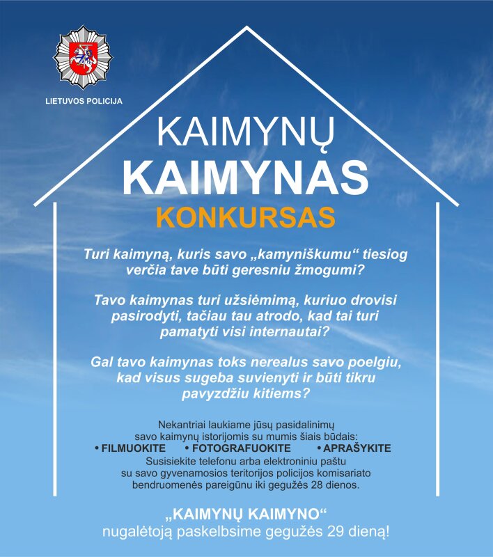 Dalyvaukite konkurse „Kaimynų kaimynas“