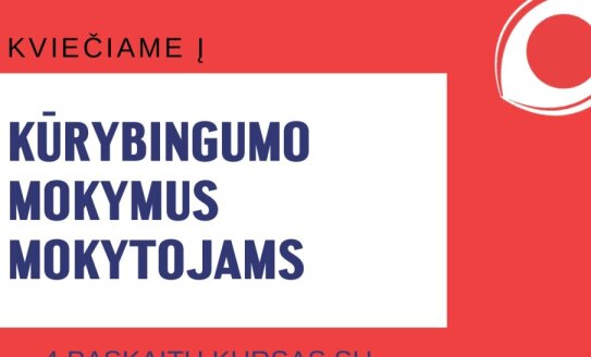 Kviečiame Visagino mokytojus mokytis kūrybingumo!