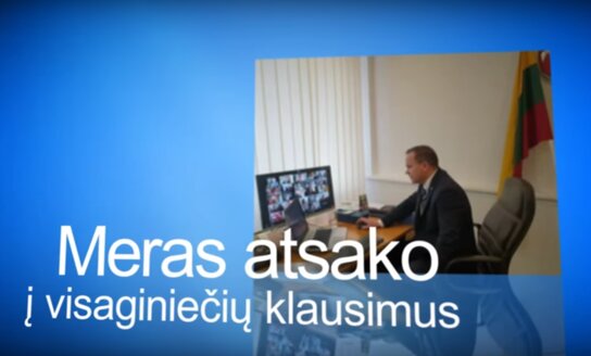 Meras Erlandas Galaguz atsako į visaginiečių klausimus