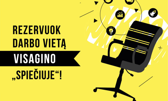 Rezervuokite nemokamą darbo vietą Visagino „Spiečiuje“  