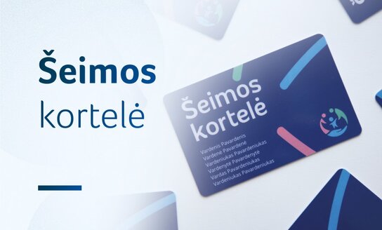 Teisė naudotis šeimos kortelės privilegijomis suteikiama ir šeimynoms