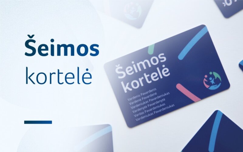 Teisė naudotis šeimos kortelės privilegijomis suteikiama ir šeimynoms