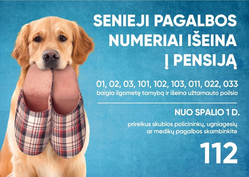 Dėl senųjų pagalbos tarnybų telefono numerių išjungimo (atnaujinta)