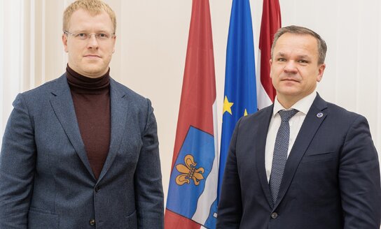 Įvyko susitikimas su Daugpilio dūmos pirmininku Andrejs Elksninš