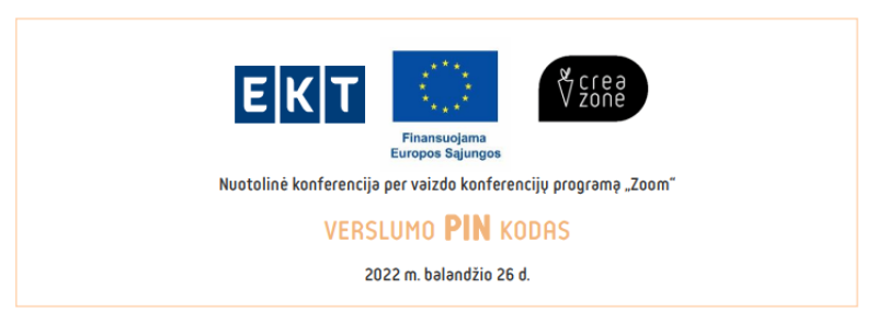 Nuotolinė verslumo ugdymo konferencija „Verslumo PIN KODAS“