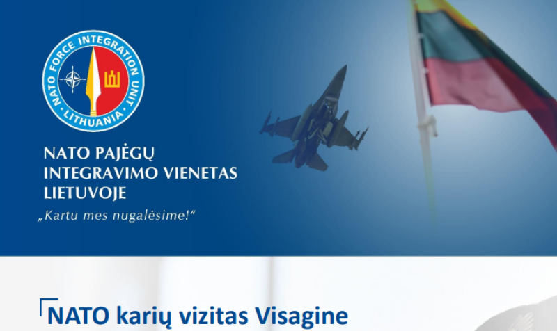 NATO karių vizitas Visagine