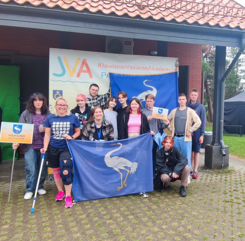 Visagino savivaldybės jaunimo komanda antrą kartą dalyvavo Jaunimo vasaros akademijoje