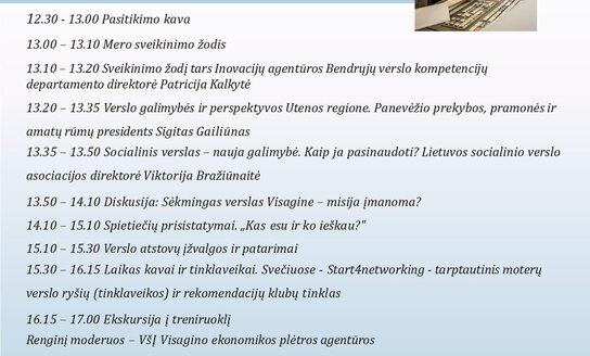 Kviečiame į baigiamąjį Akseleravimo programos renginį Visagine!