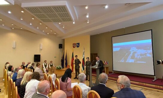Šiuo metu vyksta iškilmingas Visagino savivaldybės tarybos posėdis
