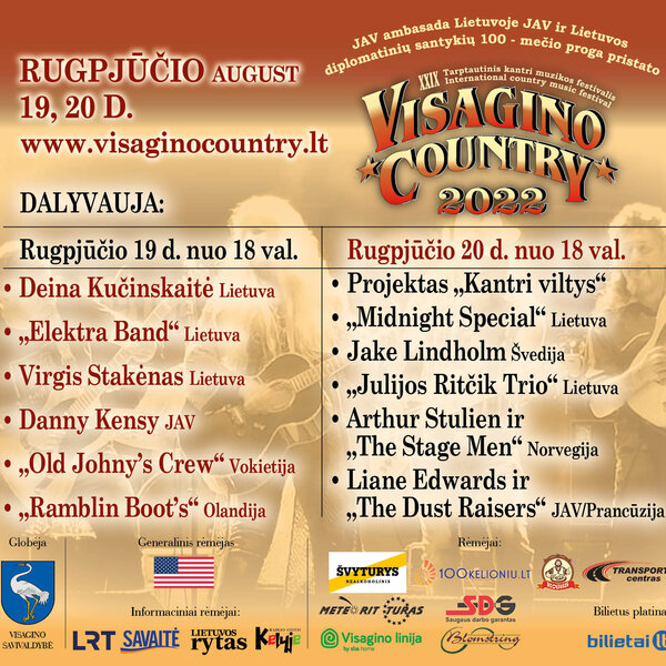 Laisvų žmonių muzika festivalyje „Visagino country“!