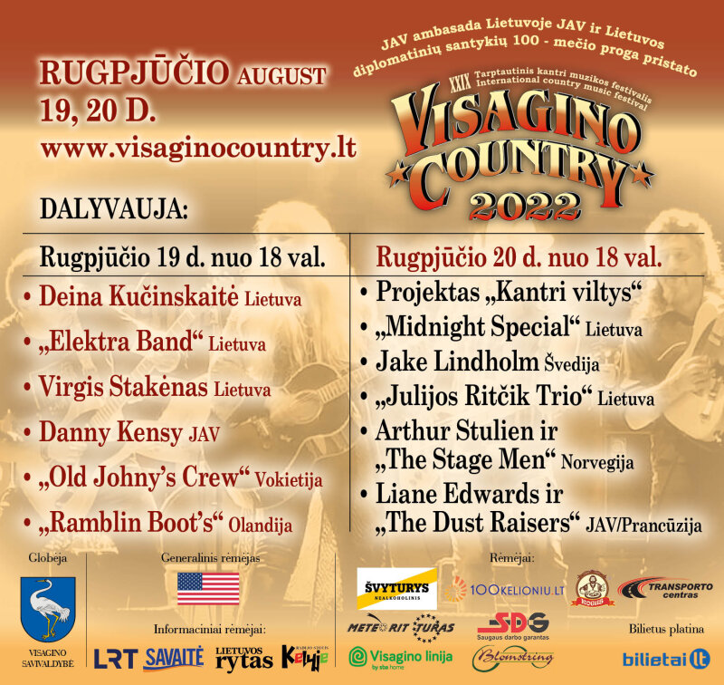 Laisvų žmonių muzika festivalyje „Visagino country“!