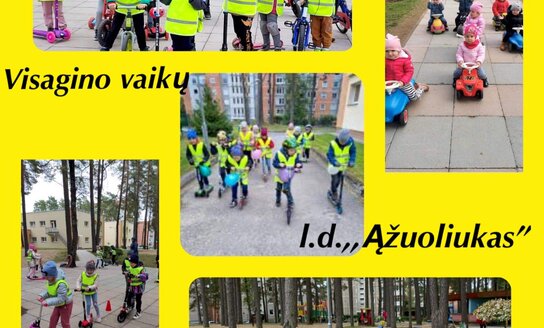 Visagino vaikų lopšelių-darželių vaikai su tėvais ir mokytojais prisijungė prie akcijos „Ried...