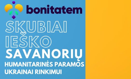 Ukrainai reikalinga mūsų visų pagalba