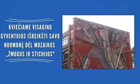 PAPILDYTA | Kviečiame Visagino gyventojus išreikšti savo nuomonę dėl mozaikos „Žmogus ir...
