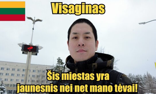 Virtualus pasivaikščiojimas po apsnigtą Visaginą su vaizdo tinklaraštininku Kotaro Hisada