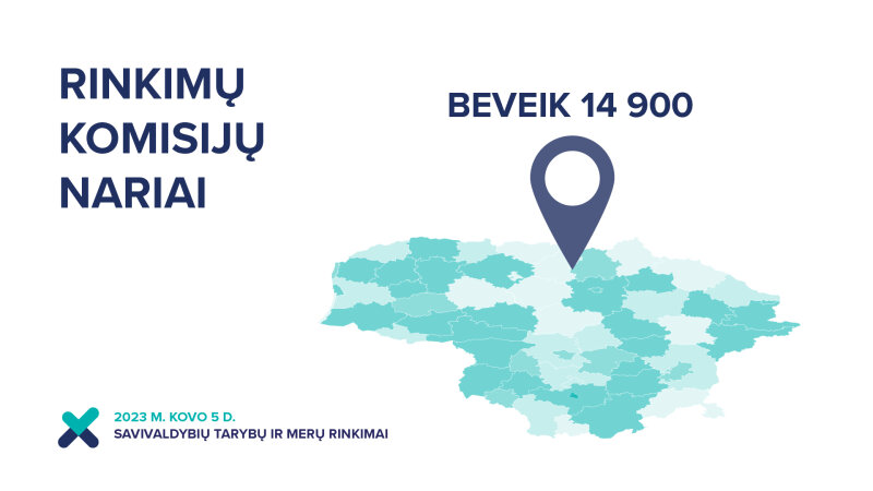 Savivaldybių tarybų ir merų rinkimuose dirbs beveik 14,9 tūkstančio rinkimų komisijų narių