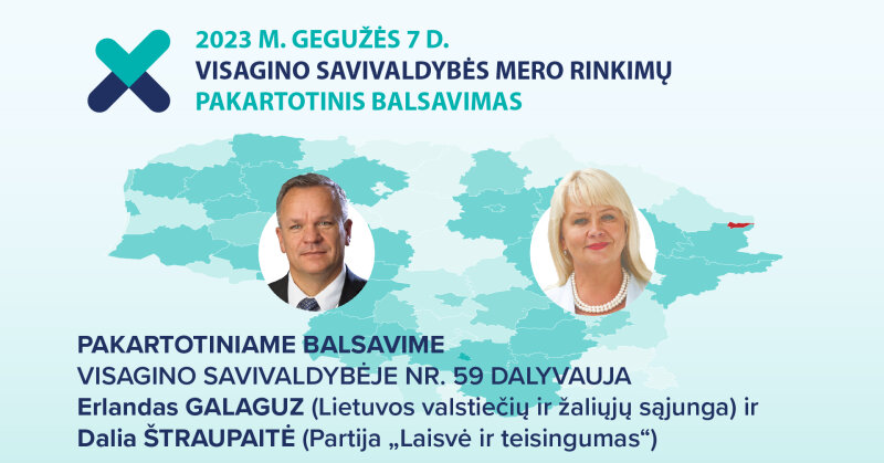 Kada ir kur balsuoti Visagino savivaldybės mero rinkimuose  