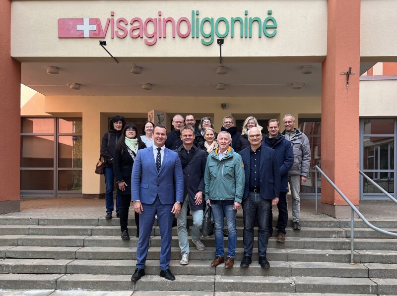 Visagino ligoninėje lankėsi svečiai iš Halės miesto (Vokietija)