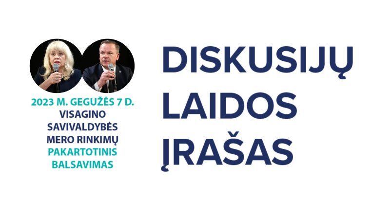 Kviečiame žiūrėti kandidatų į Visagino savivaldybės merus diskusijų laidą